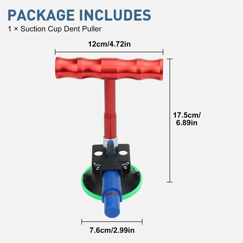 

Powerful Vacuum Pump Car Dent Puller, T-Handle Paintless Dent Repair Kit, Upgraded Strong Suction Cup For Auto Body Hail Damage