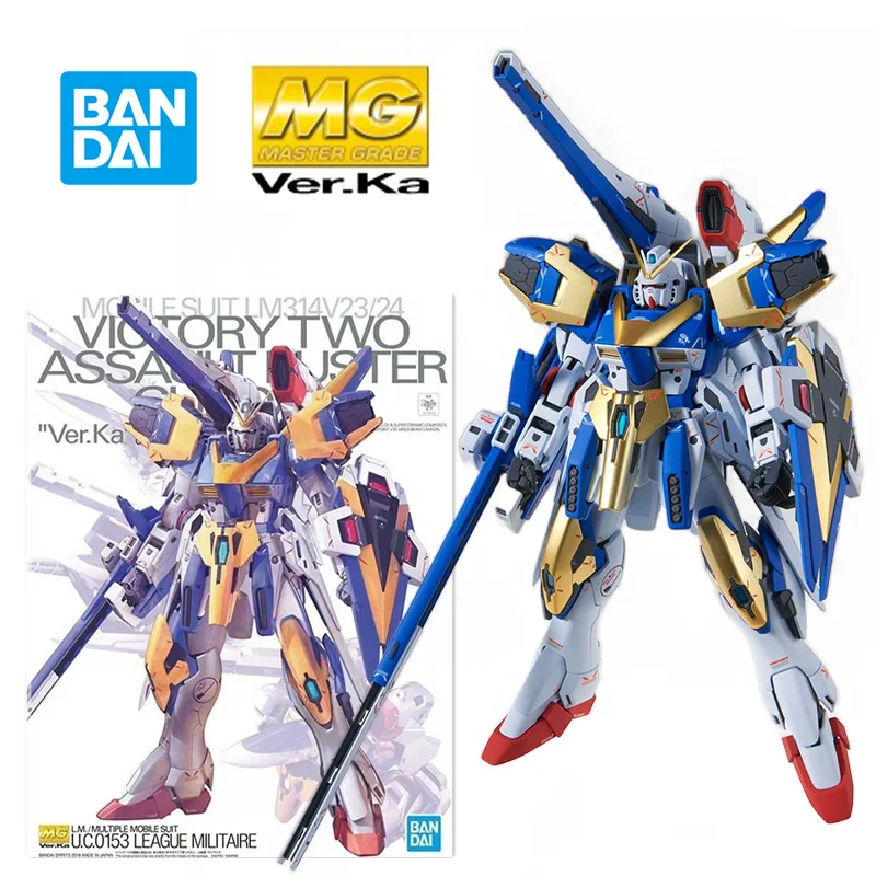 

Bandai MG Victory Two Assault Buster Gundam Ver.ka V2 AB Gundam 1/100 20Cm Original Action Figure Model Toy Gift Collection