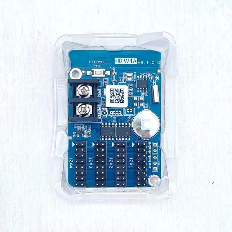 HD-W4A Single Color LED Panel Mobile Phone WiFi Control Card LED Display Digital Signage Pixel Display HUB12 Motherboard