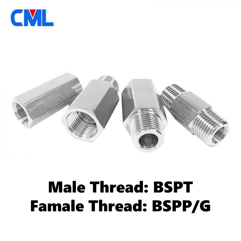 304 Stainless Steel Male Female BSP NPT Thread 1/8