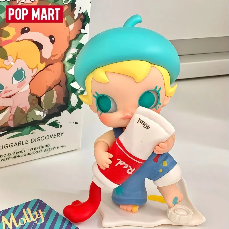 

Hot Popmart Baby Molly Hug Exploration Series Limited Edition Blister Card Cute Figure Secret Box Collectible Toy Festival Gift