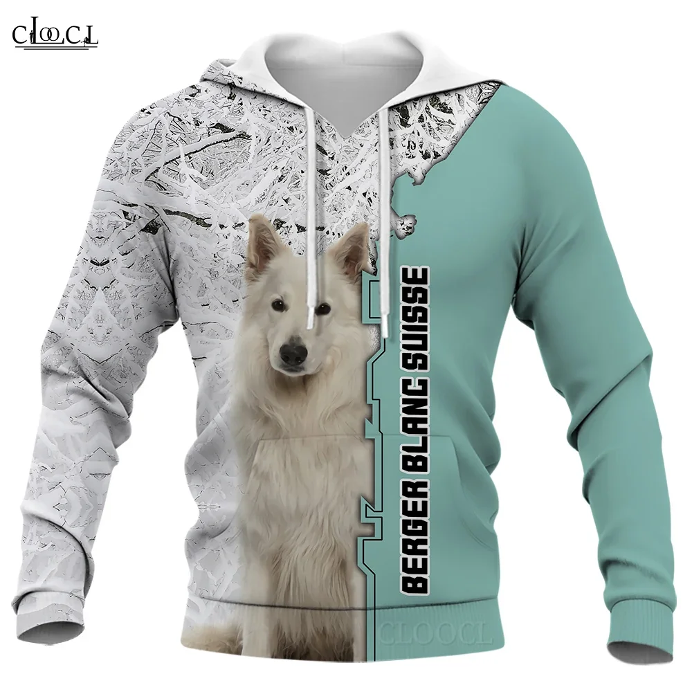 CLOOCL Men Hoodie Berger Blanc Suisse 3D Printed Women Hoodies Streetwear Pullover Unisex Casual Tracksuit Teenage Clothing