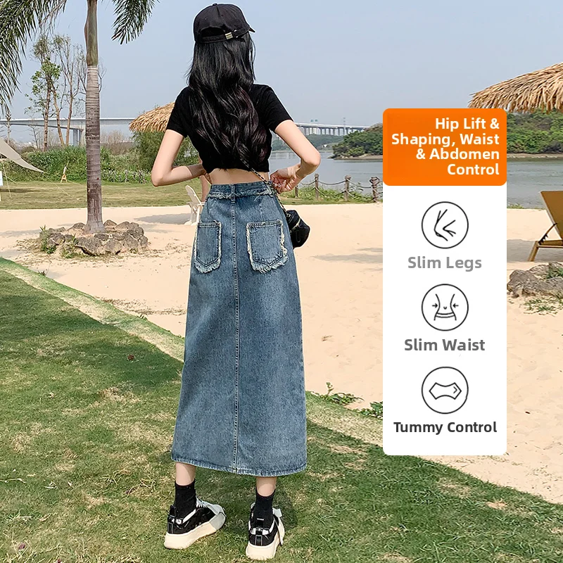 Yüksek Bel Asimetrik Vintage D - Denim Skirt Midi Vintage incelemesi ve fiyatı