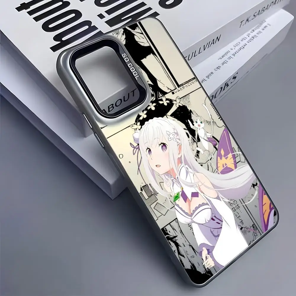 إعادة Z-Zero أنيمي لطيف قضية الهاتف لسامسونج غالاكسي S25 حافة S24 S23 S22 S21 S20 الترا فوندا سيليكون الملونة الفضة جراب هاتف