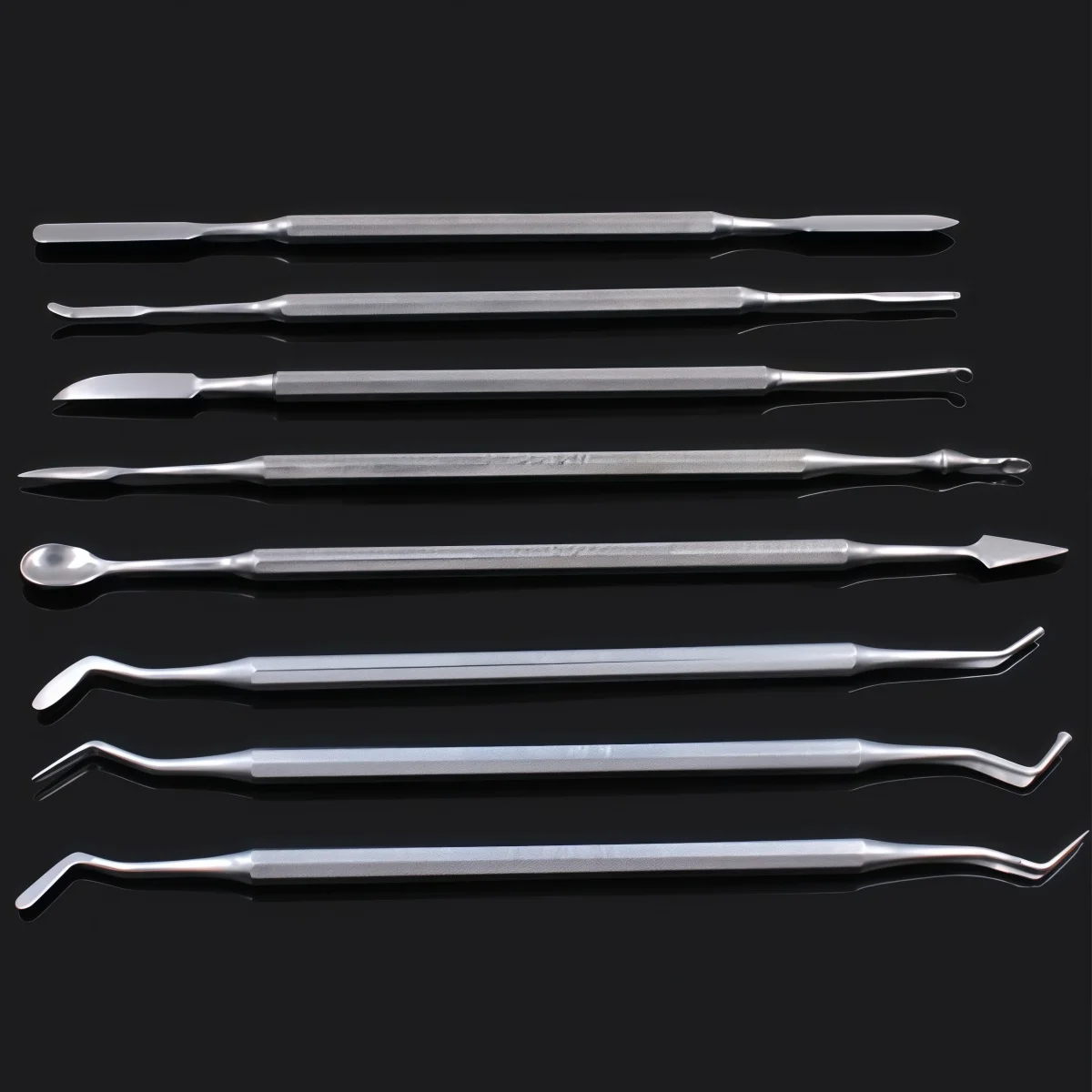 1pc Dental Cement Powder Filling Tools Double Ends Stainless Steel Composite Filling Resin Instruments Lab Tools 9Type