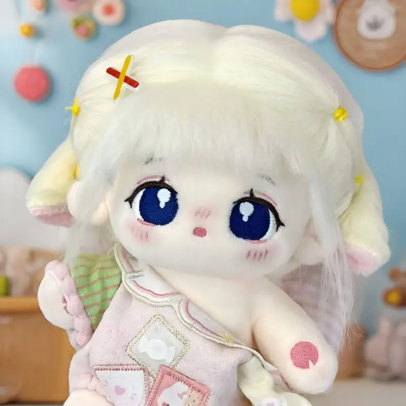 A 20cm-sized cotton doll, along with a cute baby lamb costume accessory doll view 3