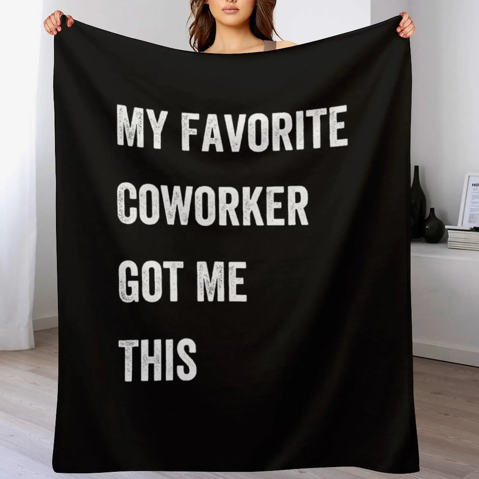 

My Favorite Coworker Got Me This Throw Blanket Moving Comforter Heavy Beautifuls Blankets