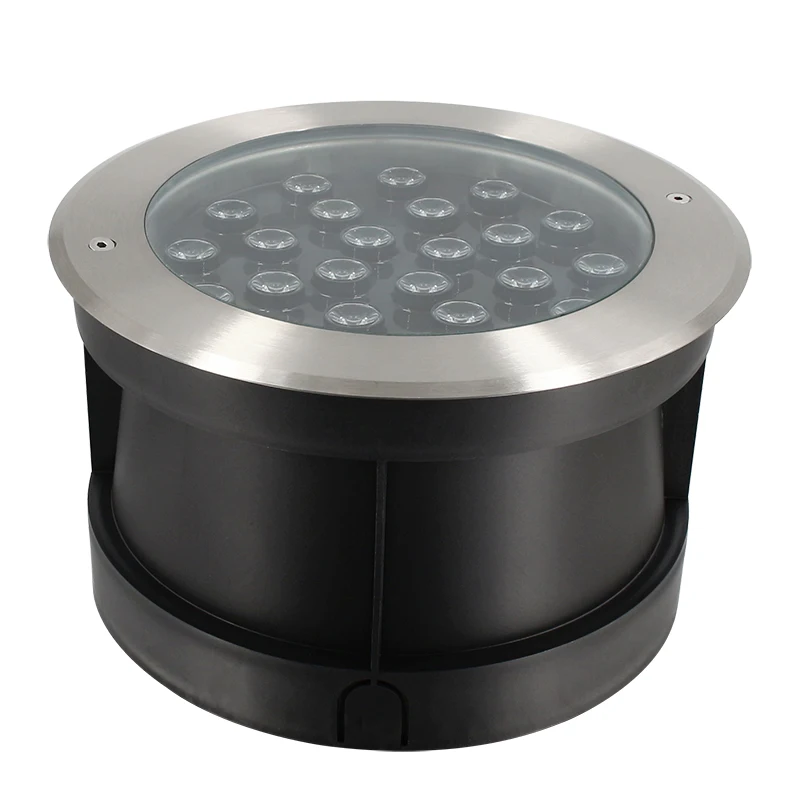 24W 304 Stainless Steel IP68 Waterproof RGB/Single Color DMX512 Controlled Dimmable Outdoor LED Underwater Lights for Pool