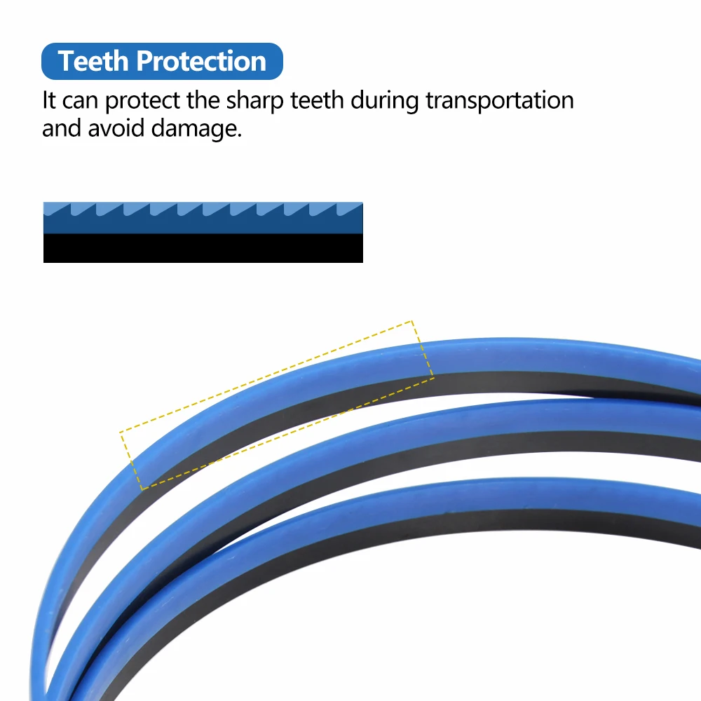 2pcs 56” 1425mm Bandsaw Blade 1425x10x0.5mm TPI 6 Carbon Spring Steel for Band Saw Cutting Wood Metal Plastic