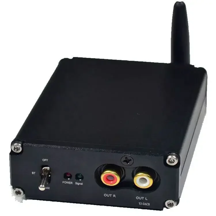 New Style CSR8675 ES9038 APTX HD Bluetooth 5.0 decoder YJ-BT9 with DC12V power supply decoder