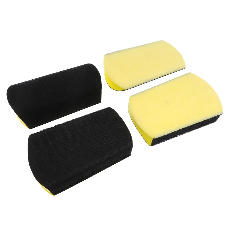 1-4 PCS 6 Inch Hand Sanding Blocks Rectangle and Mouse-Shaped Hooorking Hook Backing Sandpaper Holder for Furniturek for Woodw