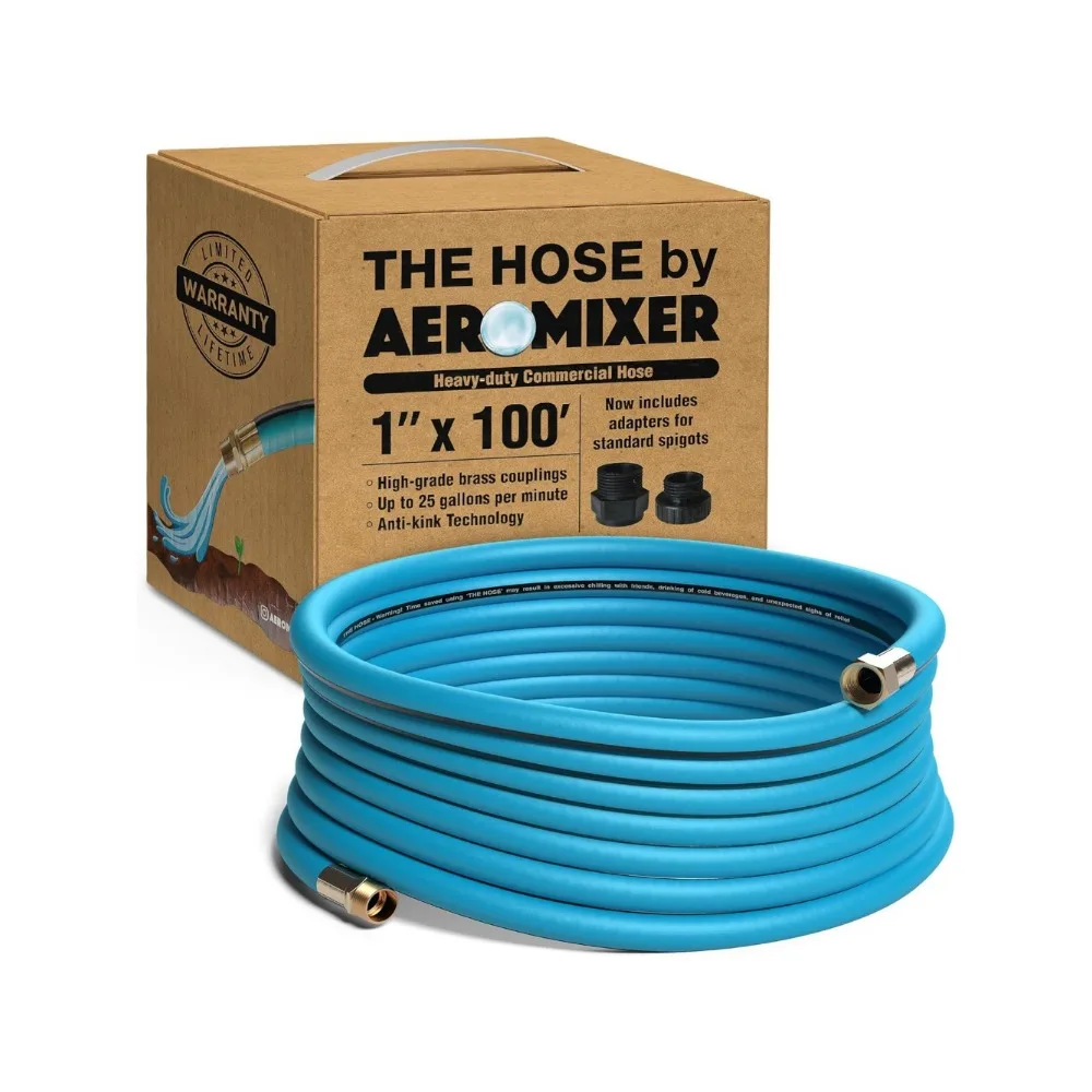 

Aeromixer THE HOSE- Garden Hoses 1 Inch Garden Hose Commercial Grade Water Hose - 1" Garden Hose Commercial Gardens Hoses