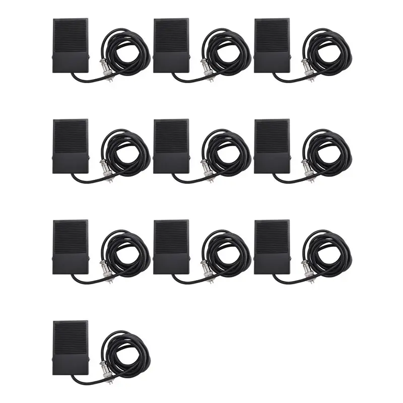 ab66-10x-hand-metal-foot-pedal-switch-18-meters-cable-2-pins-connector-spot-welding-tig-torch