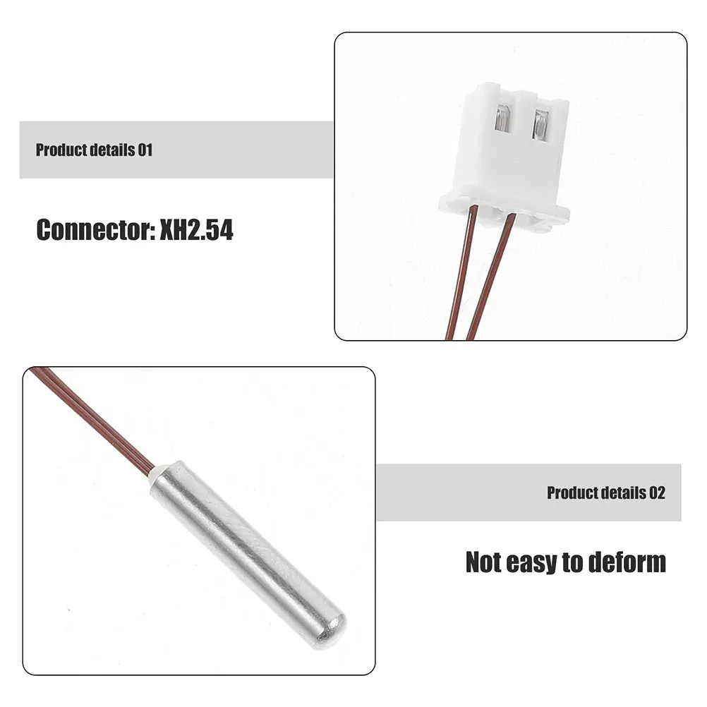 

2pcs Printer Thermistor Printing Temperature Sensor Replacement Temp Probe For Printers Accessories Parts 100K 3D Printer