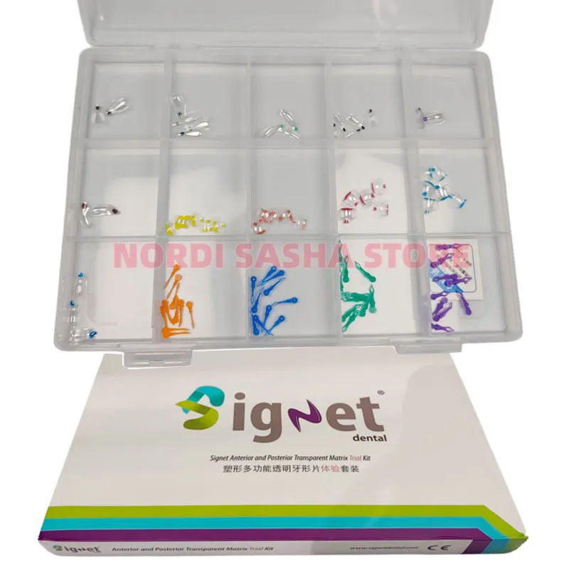 150Pcs/Set Dental Clear Anterior and Posterior Transparent Matrix Trial Kit Dentistry BioClear BT Black Triangle Matrices Wedges