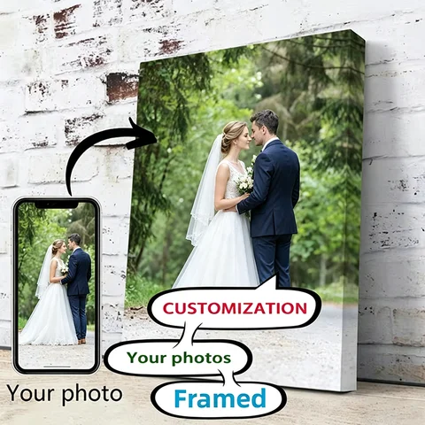 Print Your Own Custom Posters, Custom Canvas Prints for Family Photos, Movie Posters, Home Art Wall Decorations Gift