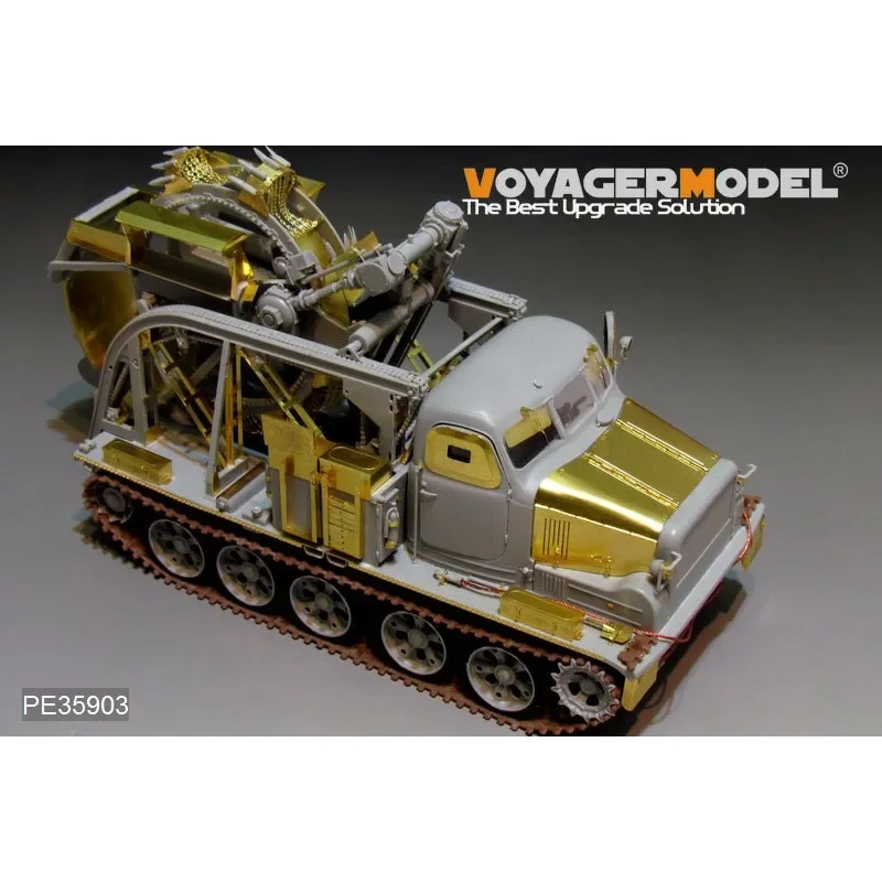Voyager Model Photo Etched Part PE35903 1/35 Russian BTM-3 High-Speed Trench Digging Vehicle（For TRUMPETER 09502）(No Tank)