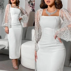 Customized Exquisite Square Sheath Party Sequin Lace S Occasion Evening Gown платье на выпускной فساتين كوكتيل