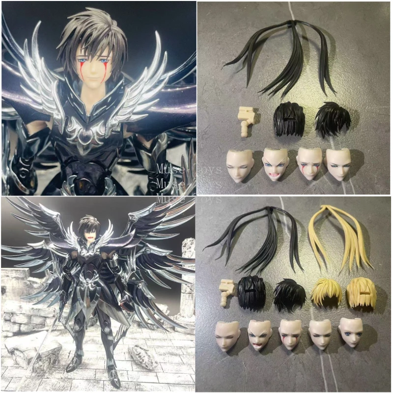 

Saint Seiya Myth Cloth EX Hades Emperor Alone Head Carving/5 Faces+Hair Lost Canvas/LC Knights of The Zodiac Figure in Stock