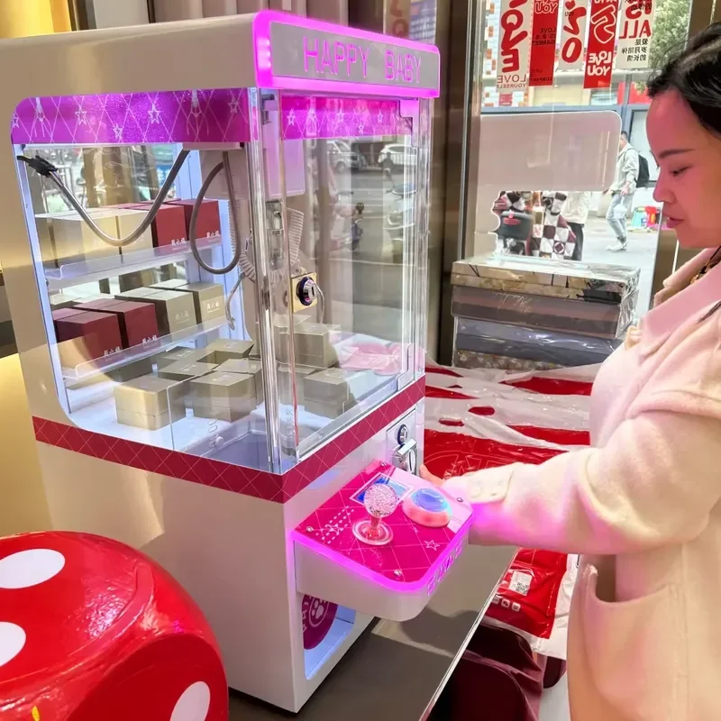 Mini Coin-Operated Claw Machine Toy Crane Small Indoor Arcade Game Center Children Doll Crane Machine