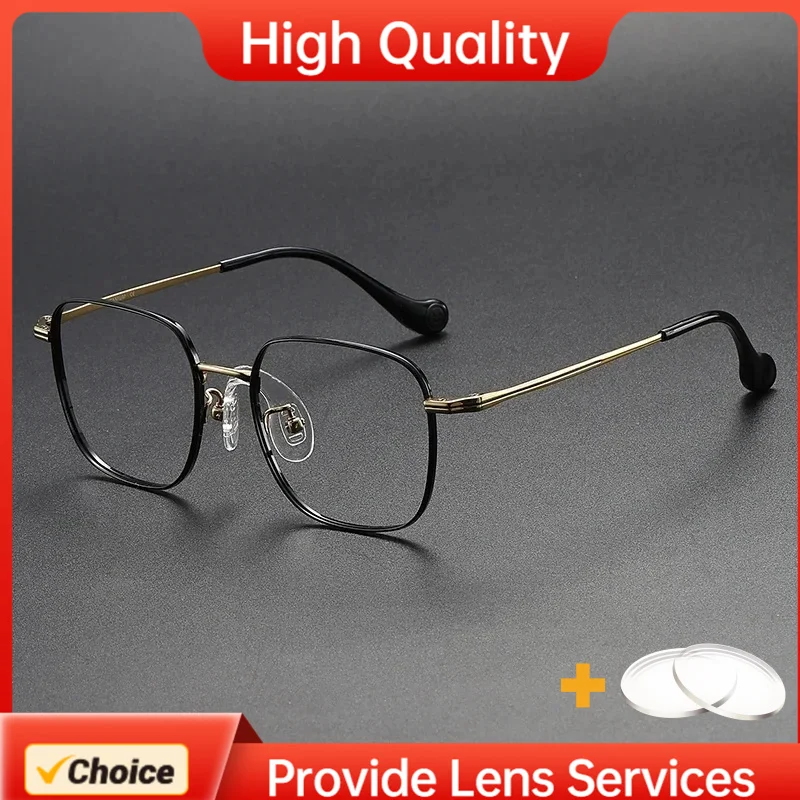 

Pure Titanium Children Eyeglasses Frame for Teenager Student Male Female Original Retro Design Support Prescription Lenses 80953