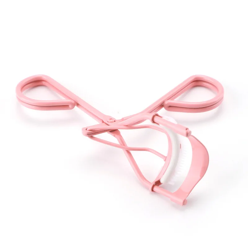 أداة تجعيد الرموش الوردية للمبتدئين مع مشط، أداة توزيع الرموش الصناعية المحمولة وأداة مكياج لتجعيد الرموش بزاوية واسعة #2