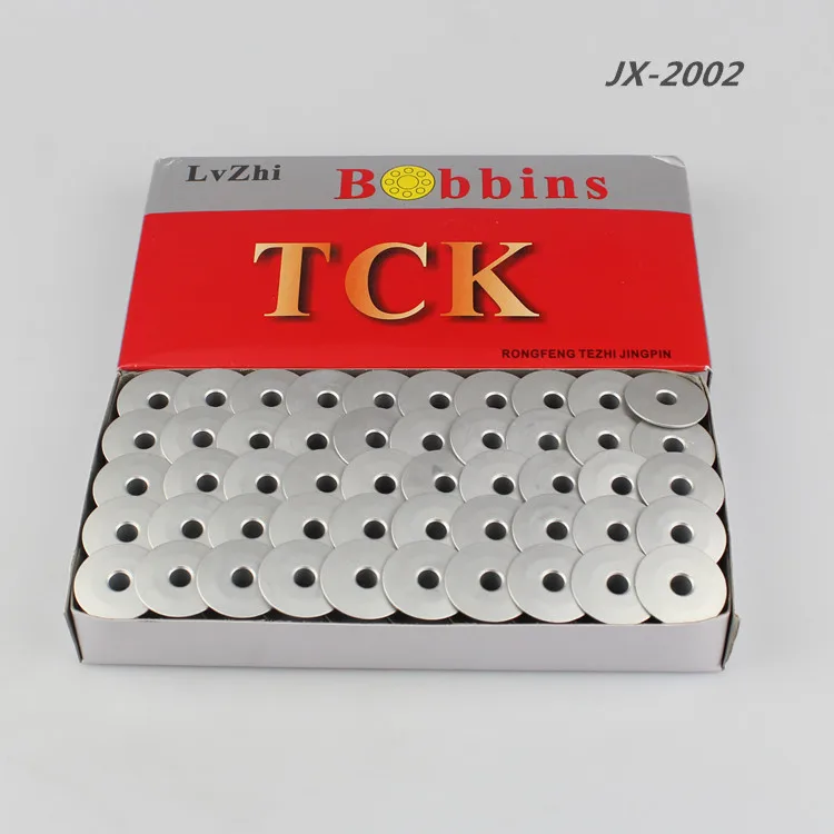 100pcs Computer Embroidery Machine Bobbin Core 2 Times Capacity Bobbin Core TCK Lock Cylinder Quilting Machine Dedicated 25mm