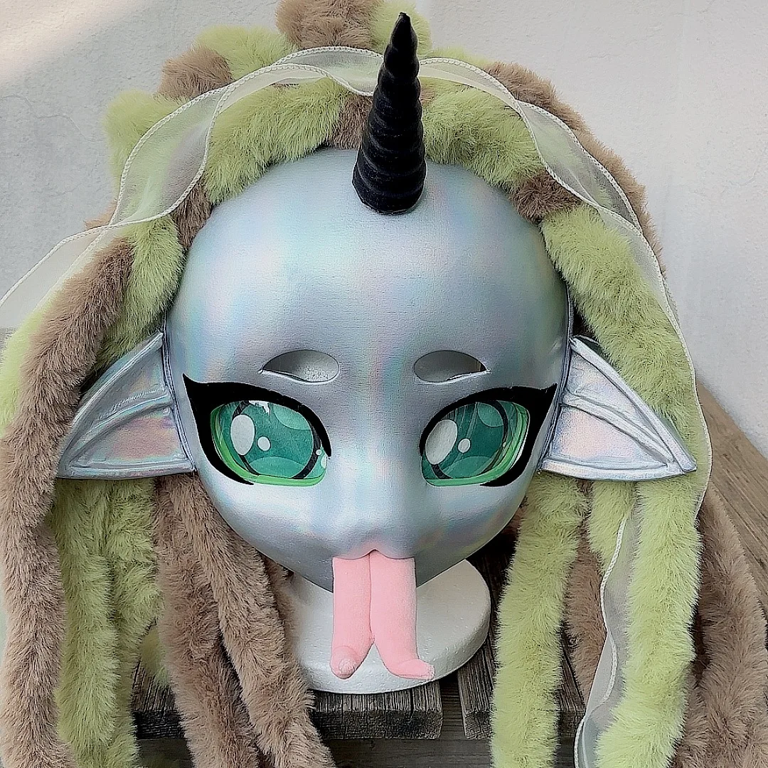 Premade Fursuits Head Monster Snake Lizard  Fursuit Partial Furry Kigrumi Halloween Party Full Head Mask Horror Cute