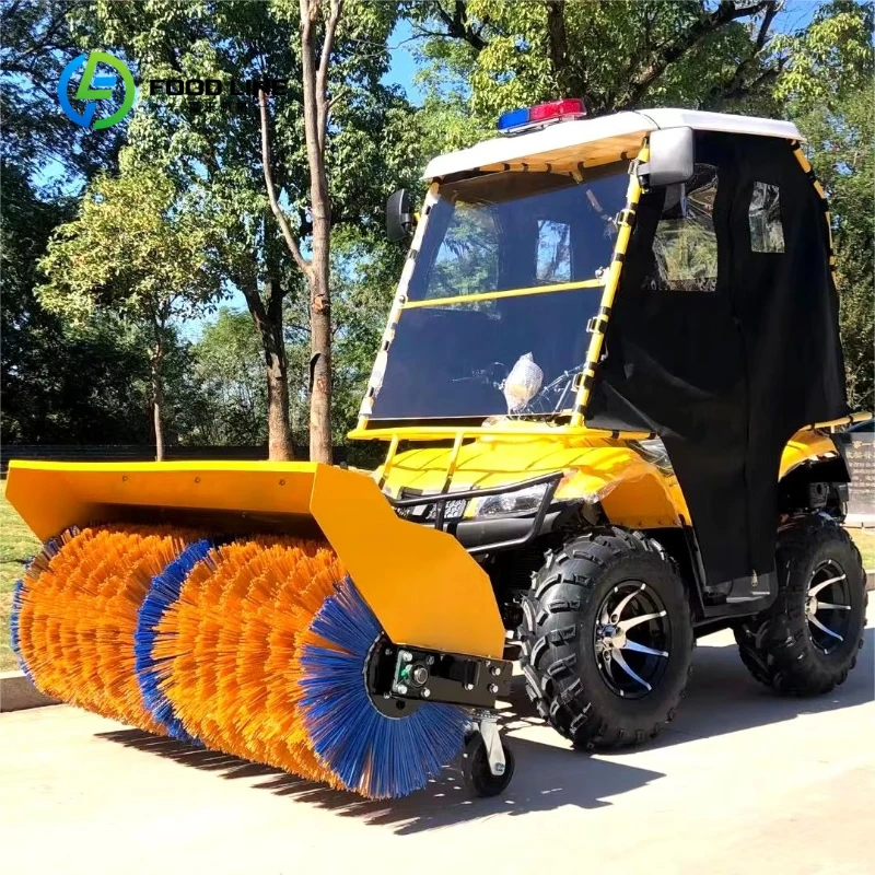 Customized Snow Cleaning Machine Snow Removal Equipment Sweeper Driving Removal Blower Professional Ride‑on Snow Sweeper