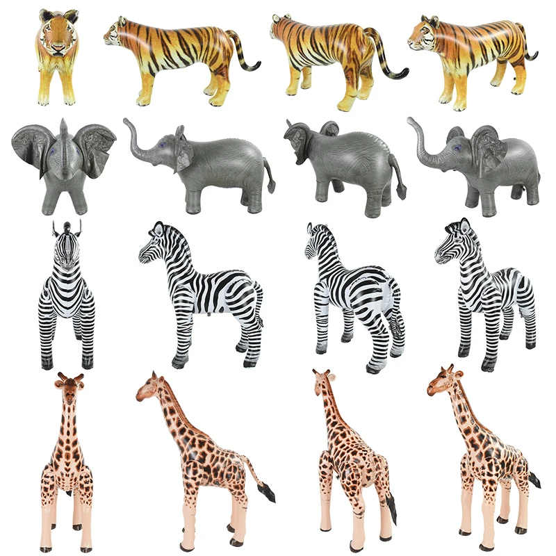 

1p Jungle Party Decoration Foil Balloon Giraffe Elephant Tiger Helium Balloon Birthday Baby Shower Animal Theme Party Decoration