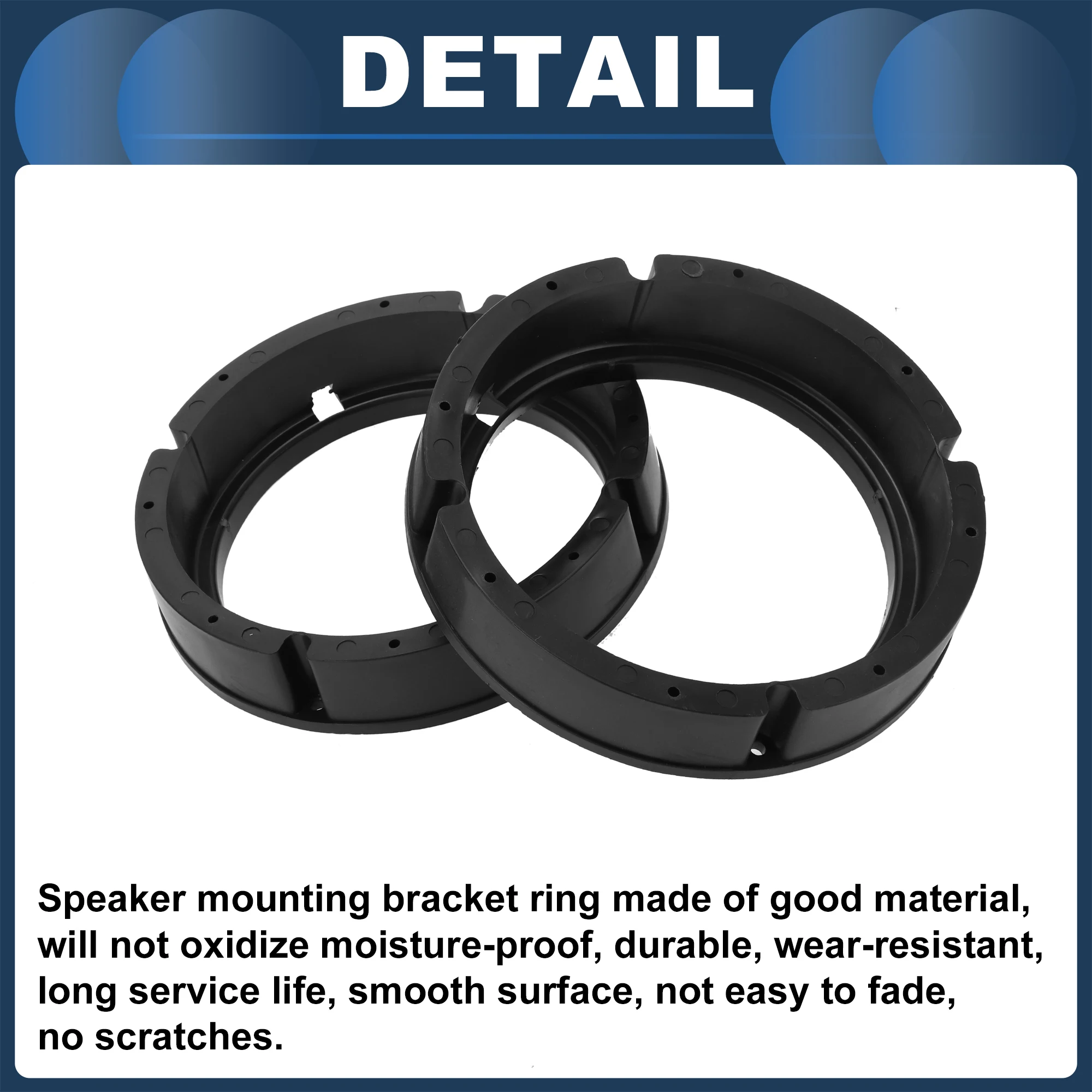 UXCELL SSpeaker Spacer Ring Tweeter Speaker Spacer Adapter Front Rear for 6.5