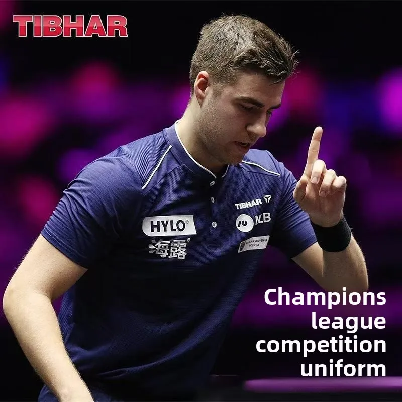 TIBHAR upright table tennis uniform men's and women's short sleeved quick drying table tennis competition uniform sportswear