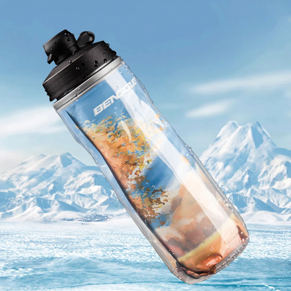 

Изолированная велосипедная бутылка для воды, 610 мл, герметичная спортивная бутылка, охладитель для воды, спортивная чашка на открытом воздухе для фитнеса на открытом воздухе