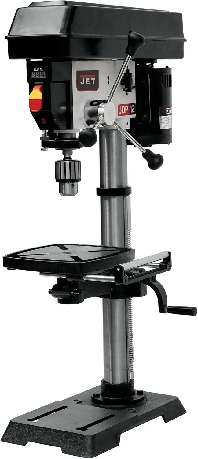 JET 12-Inch Variable-Speed Benchtop Drill Press, 1/2 HP, 1Ph 115V (Model JWDP-12)