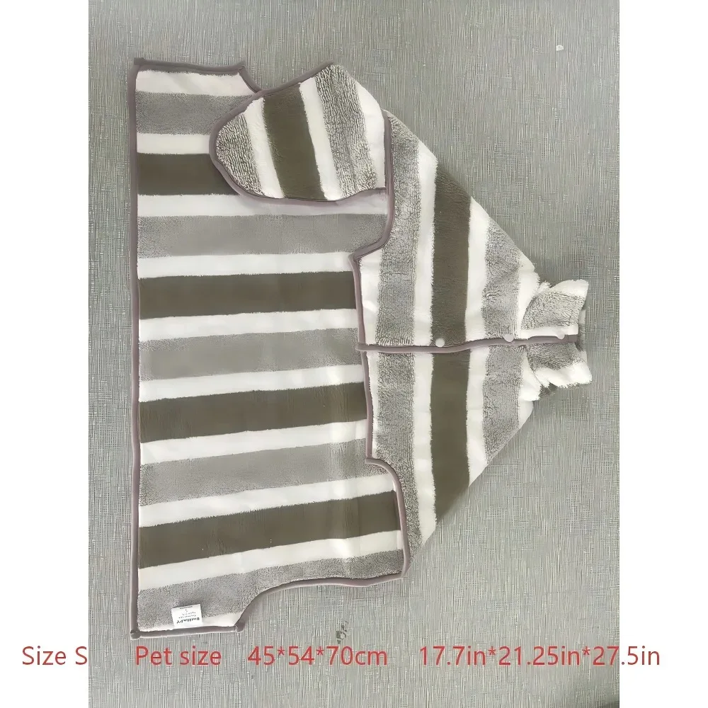 Extra Large Thick Pet Bath Robe Super Absorbent Quick Dry Bath Towel for Medium Large Dogs and Cats Daily Use After Bathing