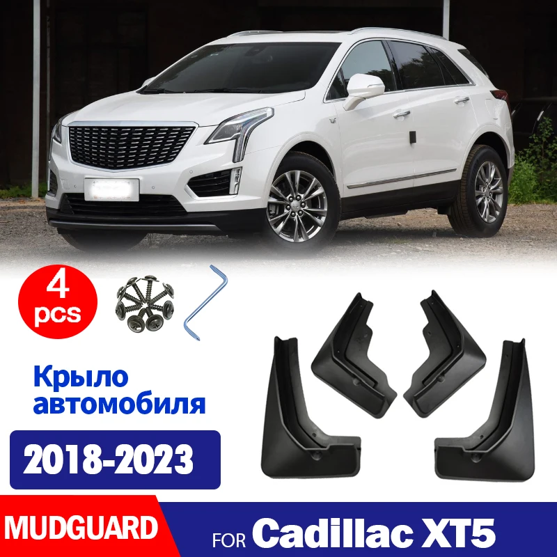 

For Cadillac XT5 Mudguard Fender Mud Flaps Guard Splash Mudflaps Car Accessories Front Rear 4pcs 2018 2019 2020 2021 2022 2023
