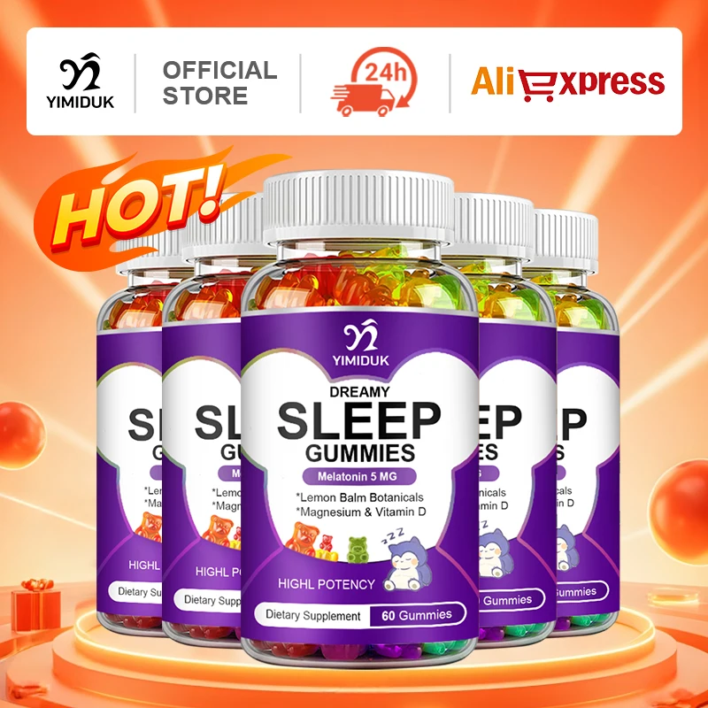 

Sleep Gummies with Magnesium, Support Nervous System Relaxation, Faster Sleep Onset & Recovery