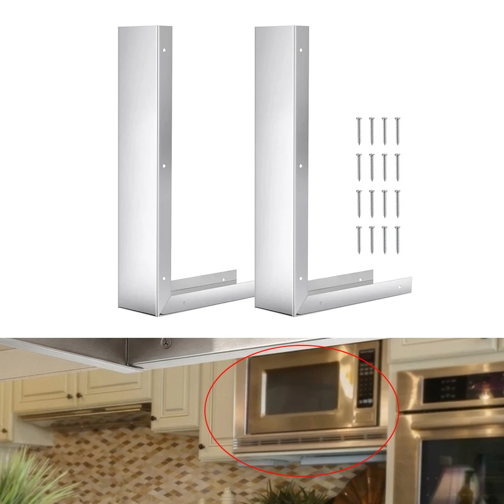 304 Stainless Steel Microwave Trim Kit: Gap Filler For Stylish Kitchen Cabinet Seamless Installation Accessories