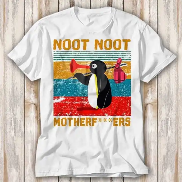 Pingu Noot Madafakas Материнские манеклеры злый пингвин футболка Бестселлер смешной фильм музыкальный мем Топ 3978