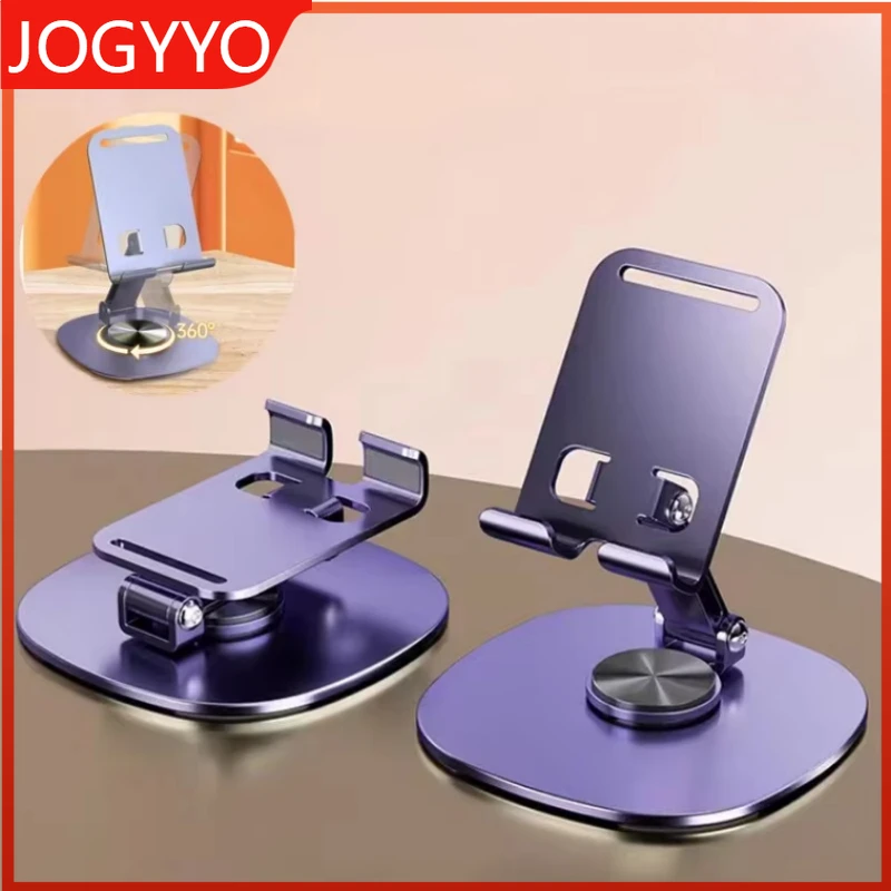 

Универсальный держатель для планшета и телефона из алюминиевого сплава с поворотом на 360°, портативная регулируемая складная подставка для рабочего стола, кронштейн для прямых трансляций