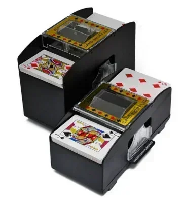 Automatic Card Shuffling Machin Board Game Hand Cranked Playing Card Shuffler Machine Funny Family Game Club Robot Card Shuffler