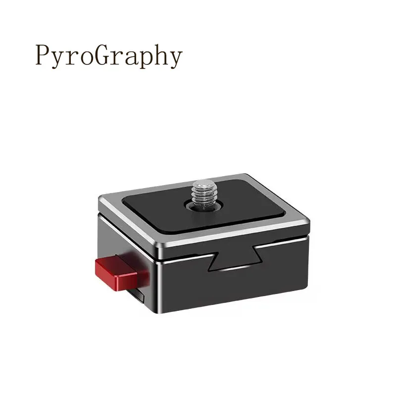 PyroGraphy Mini V-mount Battery Mounting Plate with Standard V Mount Triangular Wedge Plate 1/4