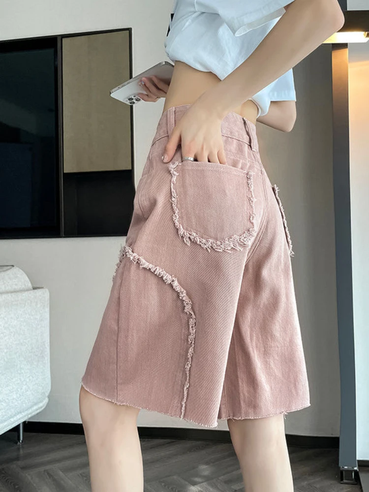 Shorts Women Summer Comfortable All-match Leisure Loose Korean Style Retro Design Denim Simple Streetwear Fashion Empire Solid