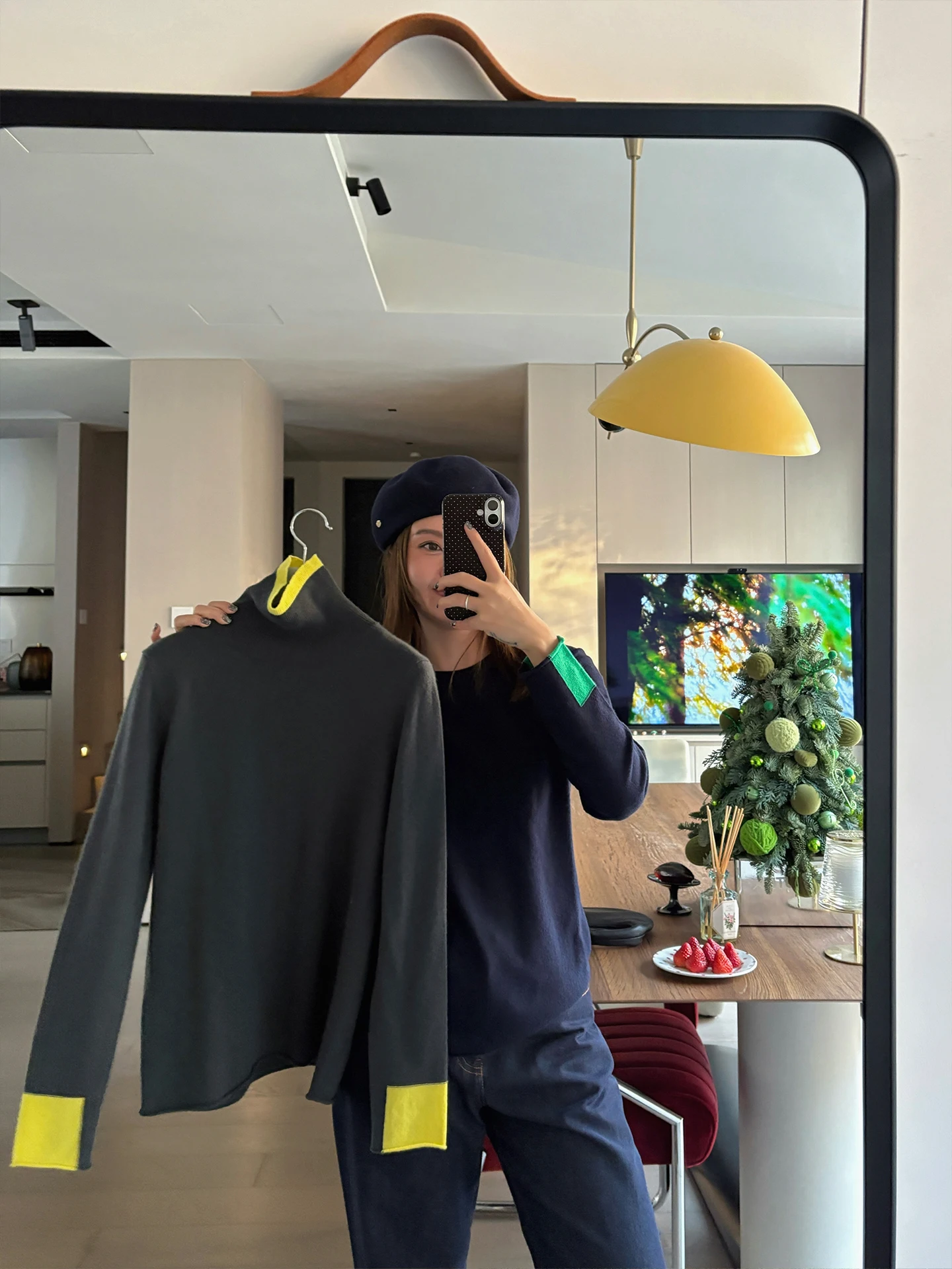 

iWiNG Camere Wool Sweater round Ne Module Winter Faion Soft Long Sve Cleanfit Sle Women's Premium Knitwear