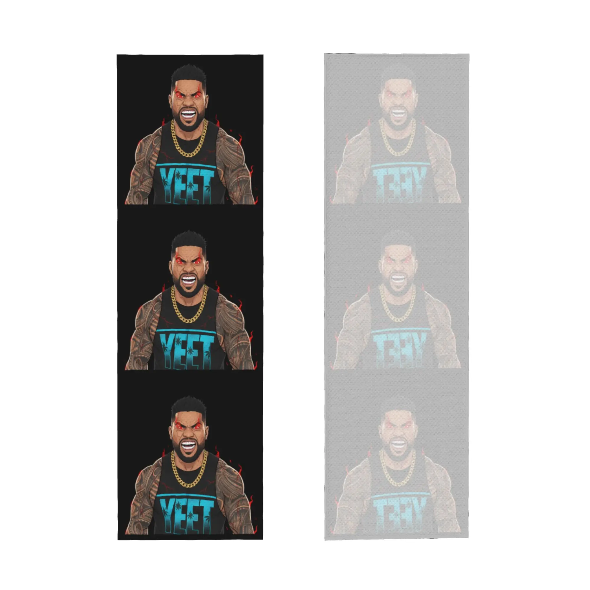 Jey Uso Yeet Wrestling Art Cold Exercise Towel Quick Drying Face Towel  Fitness  Towels