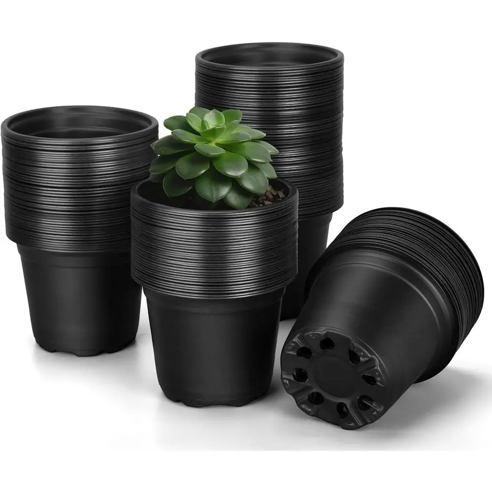 

Набор из 80 пластиковых горшков для растений диаметром 3 дюйма с дренажем для рассады, трав и стартовых растений