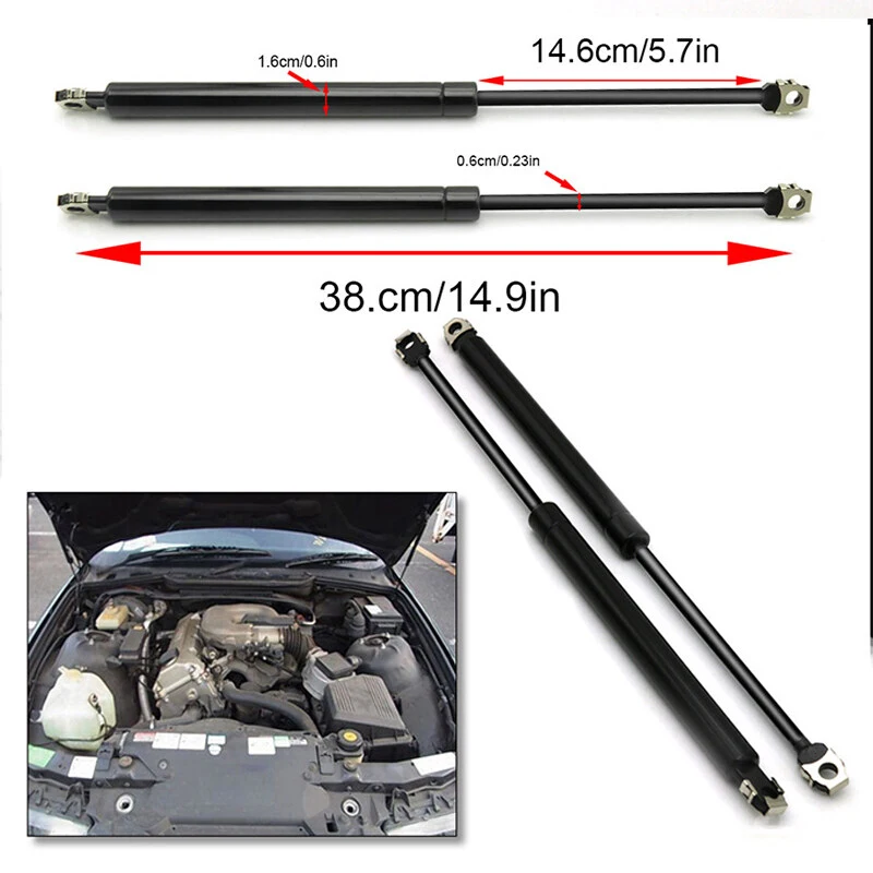 2Pcs Car Front Hood Bonnet Gas Shock Strut Damper Lift Supports for BMW E36 Sedan 318i 323i 328i M3