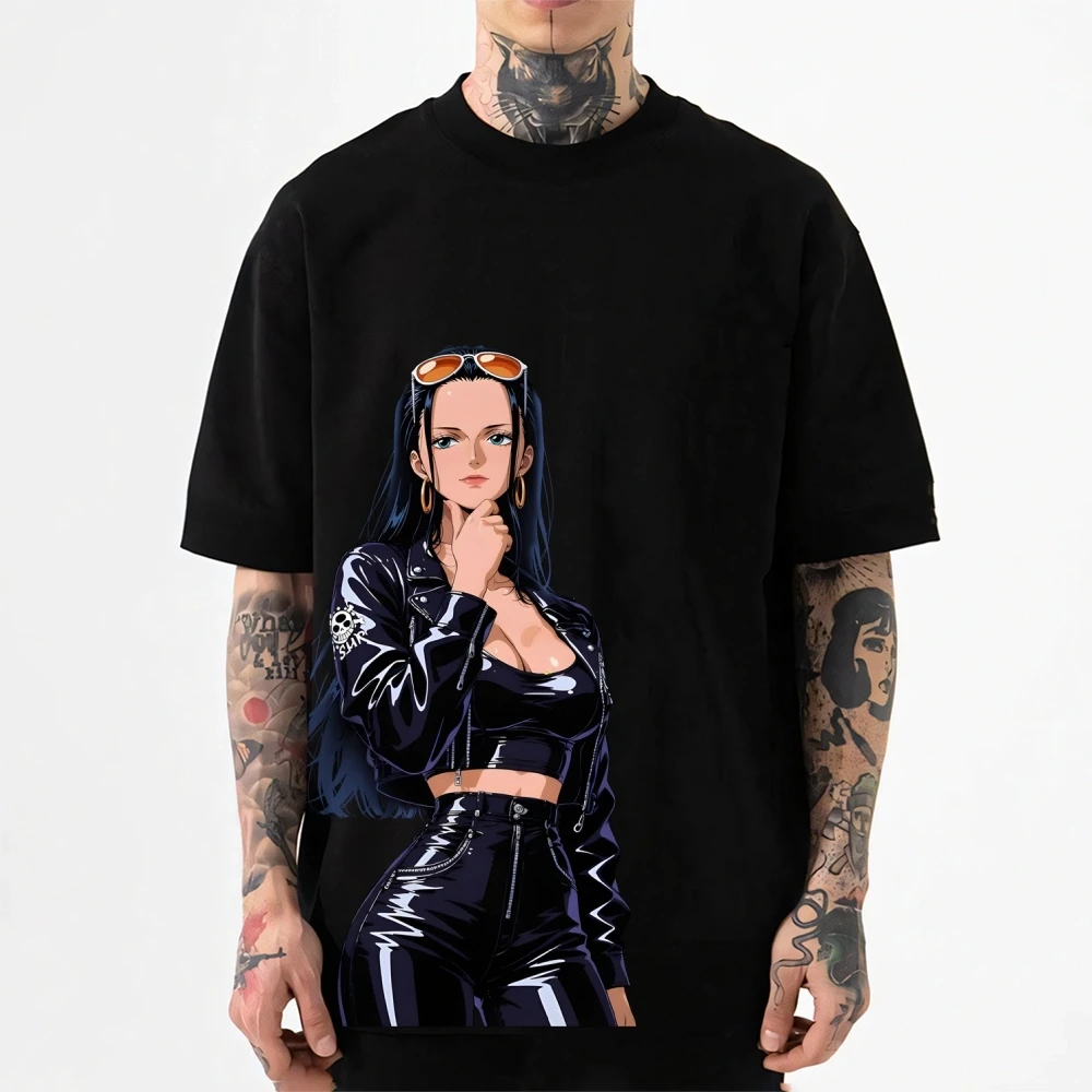 ONE PIECE Nico Robin Japanese Style Classic Tee High-quality Streetwear Men's Clothing and Women's 2026 Summer New T Shirt