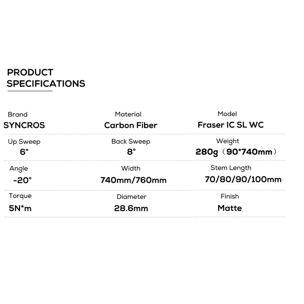 SYNCROS FRASER IC SL WC الحرباء لإطار الشرر -20 ° مسامير تيتانيوم لمقود الدراجة MTB المدمجة من ألياف الكربون بالكامل #5