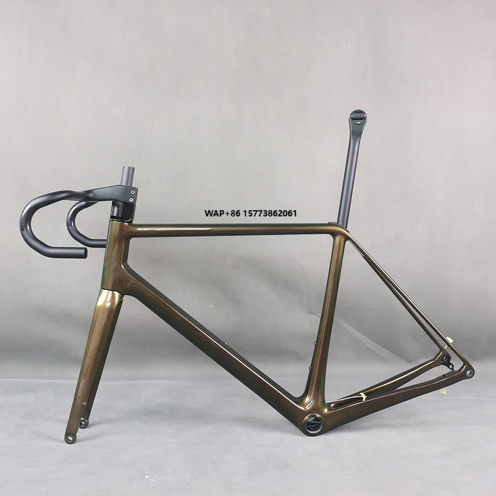 

Изготовленная на заказ краска Хамелеон, все внутренний трос T1000, велосипед BB86, шоссейный велосипед с рамой из углеродного волокна, дисковый тормоз FM639